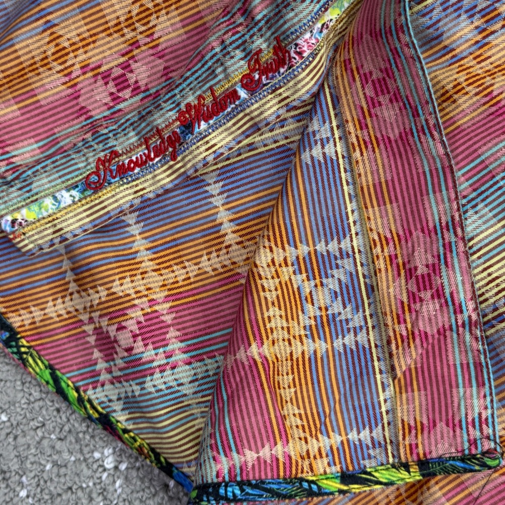 Robert Graham Button Down Shirt Mens Large Multicolor Striped Classic Fit Boho - Picture 7 of 9